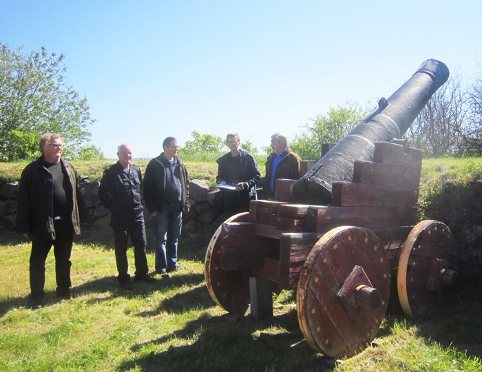 Marinemuseet og Bydrift på befaring på Batteriodden