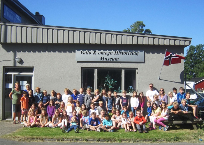 Storbesøk på Vallø-museet