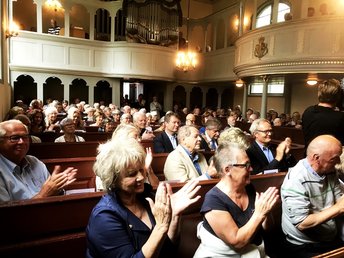 Vallø & omegn Historielag 25 år. Markering i Vallø Kirke 11.august 2019